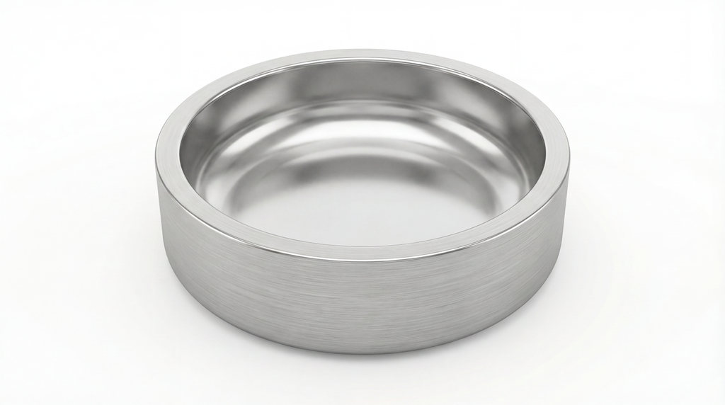 Small Stainless Steel Dog Bowl – Non-Slip Silicone Base, Durable Pet Food & Water Bowl