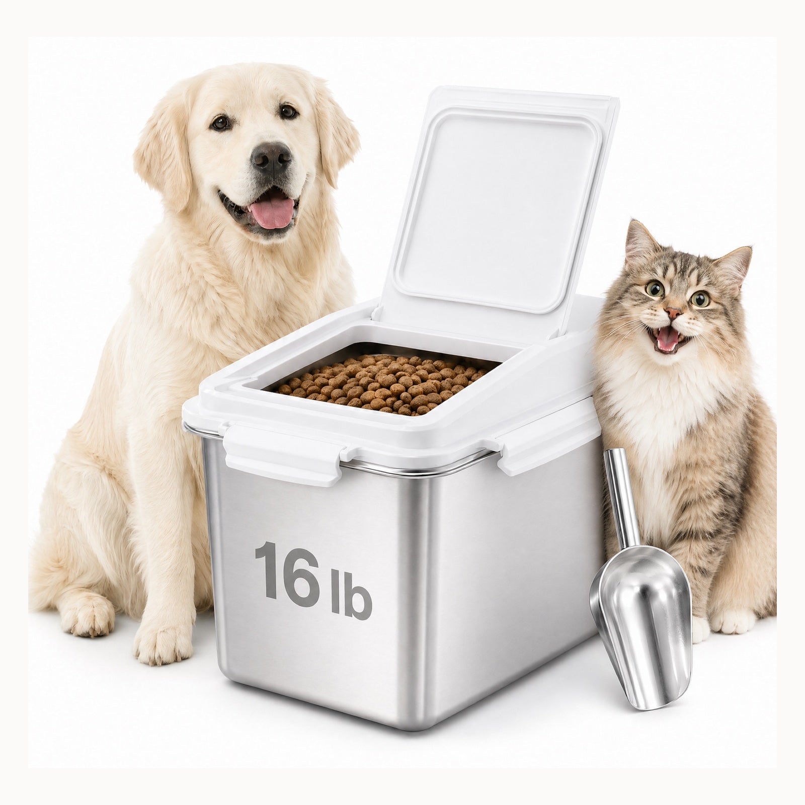 Eternalpaw stainless steel pet food storage bin
